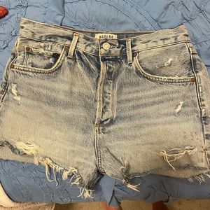 Agolde denim high waisted shorts